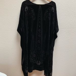 Black Velvet Midi Caftan